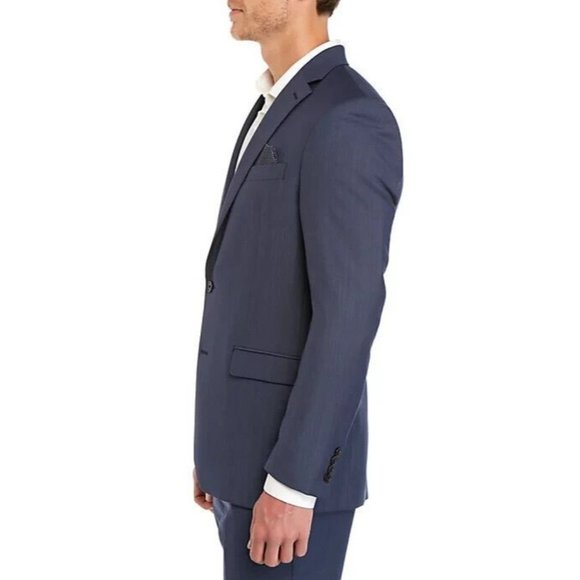 New with Tags Lauren Ralph Lauren Blue Tic Sport Coat 48L - Picture 3 of 6